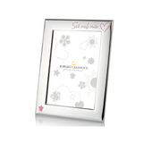 Silver frame with Angel, Four-Leaf Clover, Heart, Star and Sun in Azure