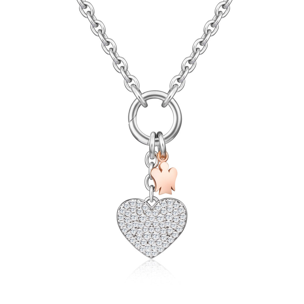 Collana con pendente doppio cuore