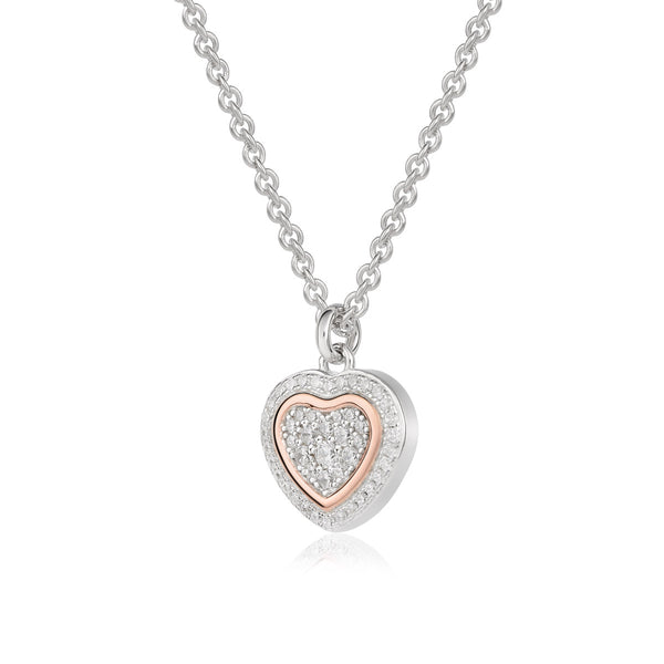 Collana trilogia con ciondolo cuore