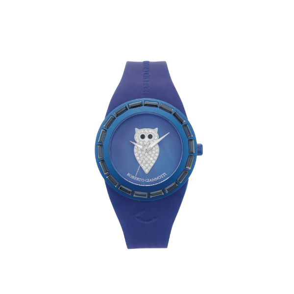 Orologio Gufo con cinturino blu