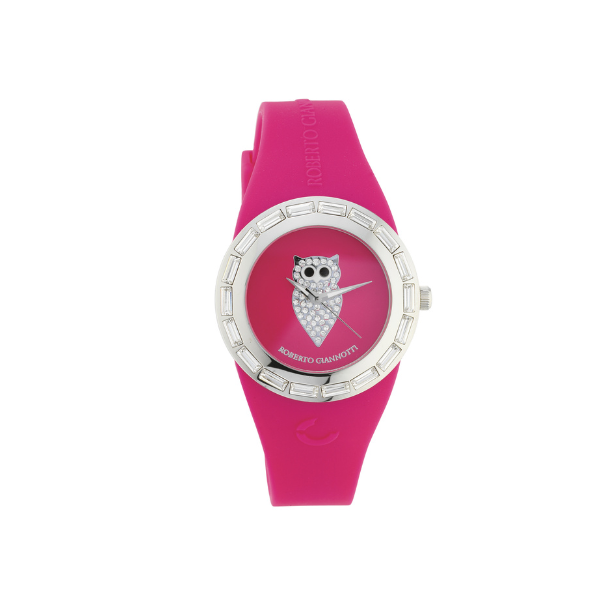 Orologio Gufo con cinturino rosa